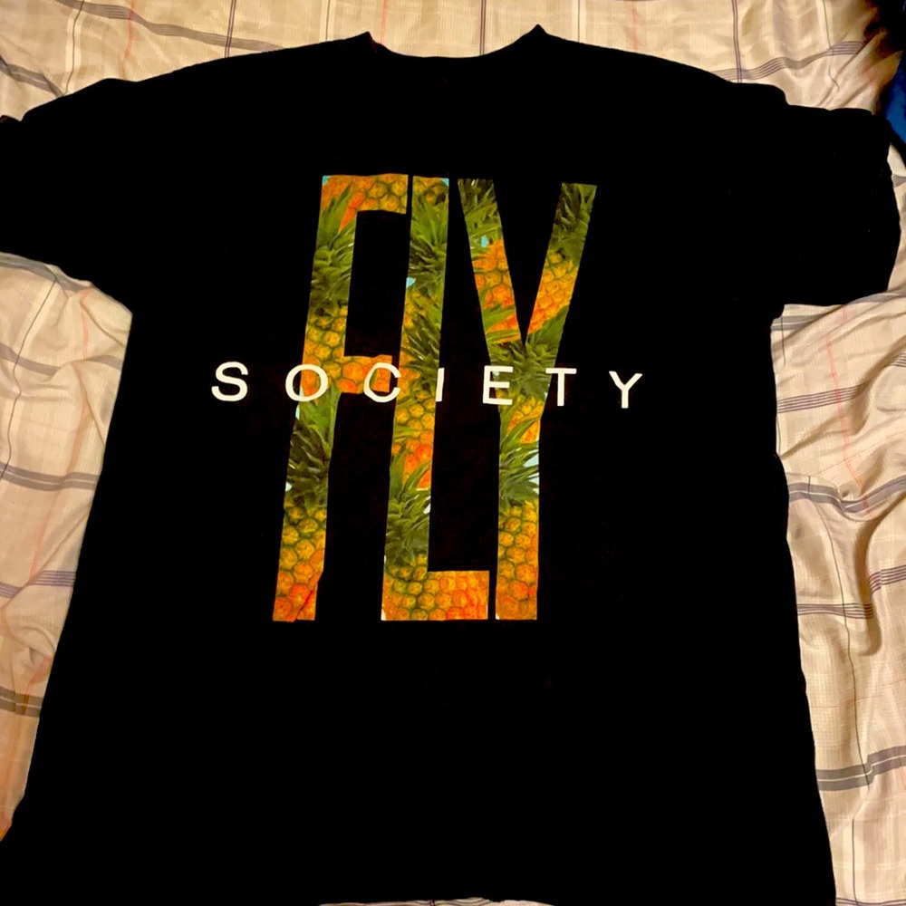 Fly Society Streetwear Pineapple Logo Tee